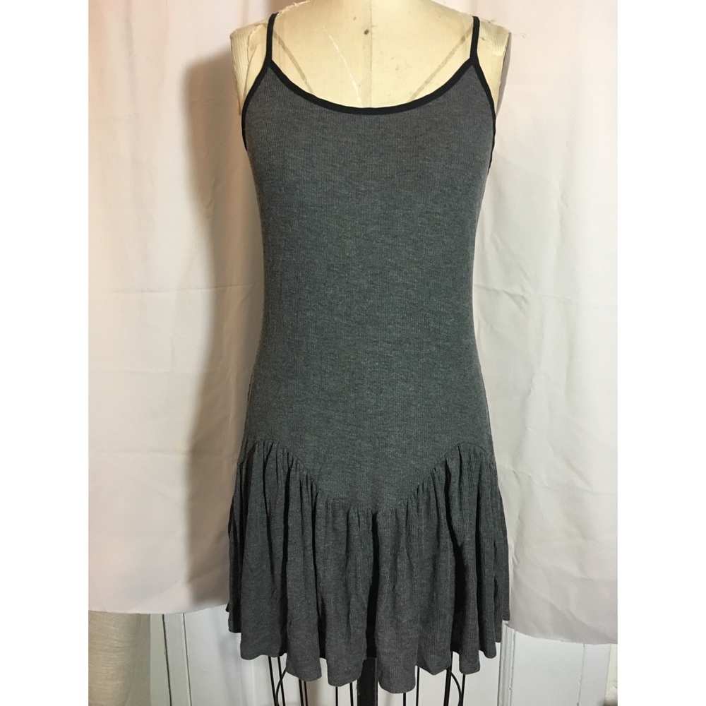 Knit rib jersey dress